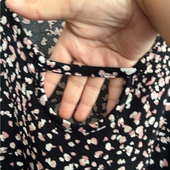 Como Black Women Crew-Neck Front Twist Black Top 3X - Picture 5 of 12